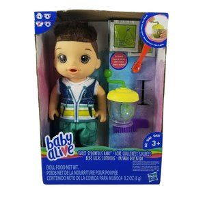 NEW Baby Alive Sweet Spoonfuls Boy Doll (Brunette)